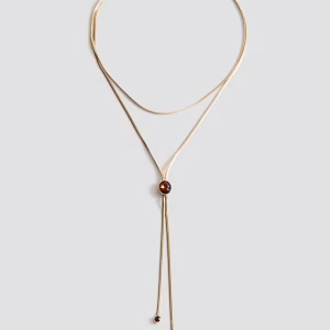 Double crystal necklace